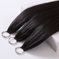Nouvelle Conception 2026 – Extensions de Cheveux Humains au Crochet Pré-Bouclées, Effet Plumes Frisées, pour Tresses, Couleur Naturelle