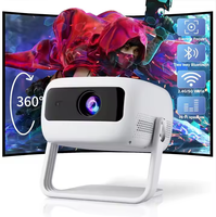 Nuevo diseño HD Home Theater 4K Proyector láser de largo alcance 1200 lúmenes 3D Triple láser 2 + 32GB Mini proyector portátil