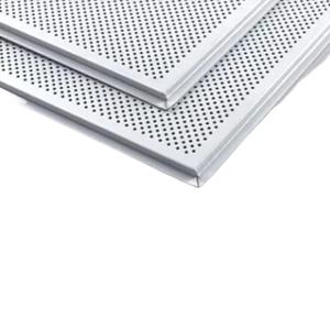 Plafonds en aluminium architecturaux attrayants, <span class=keywords><strong>isolation</strong></span> thermique, 600X600, dalles de <span class=keywords><strong>plafond</strong></span> en aluminium perforées à poser - Product Image 1