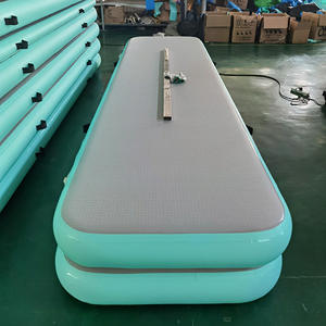 Un juego de tamaño personalizado <span class=keywords><strong>AirTrack</strong></span> 4m 5M 6m 8m 10m alfombra de gimnasio Tumbling gimnasia pista de aire inflable para la venta - Product Image 4