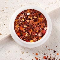 Lot de 12 pots de paillettes en polyester écologiques et non toxiques pour l'artisanat, les gobelets en résine et Noël