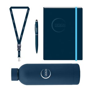 Promotional Gift Set with Logo and Colour Thermal Mug Lanyard Leather Notebook <b>Memo</b> <b>Pad</b> Executive Gift Set OEM - Product Image 1