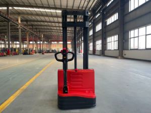 Apilador eléctrico Walkie de 1,<span class=keywords><strong>5</strong></span> T, apilador eléctrico con altura de elevación de 3M, carretilla elevadora apiladora eléctrica de almacén - Product Image 2