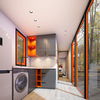 Villa mobile OEM 2024, maisons préfabriquées de luxe de 40 pieds, acheter une maison conteneur