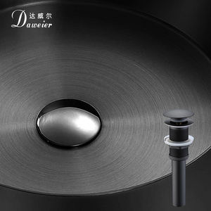 High Quality Handmade European Design Luxury Modern 304 Stainless Steel Top Mount Bathroom Vanity Vessel Sink with <strong>Round</strong> <strong>Basin</strong> - Product Image 3