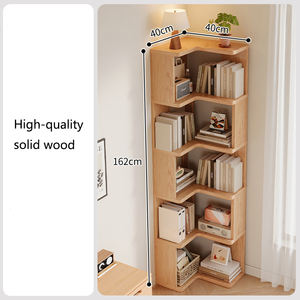 Libreria ad <span class=keywords><strong>Angolo</strong></span> a 5 Ripiani in Legno Massello di Pino Jiuyi, Best Seller, Scaffale Aperto per <span class=keywords><strong>Soggiorno</strong></span> e <span class=keywords><strong>Studio</strong></span>, Libreria Molto Richiesta - Product Image 6