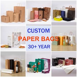 Eco-Friendly Colorful Kraft <b>Paper</b> Gift Bag for Jelly Pet Food & Birthday Wedding Goodies Solid Color for Packaging - Product Image 6