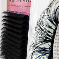 Extensions de cils effet cachemire mat doux, type beurre, faciles à poser, effet éventail, pour un look naturel et personnalisable