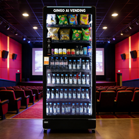 Distributeur automatique intelligent Qingo AI avec surveillance automatique du stock, écran tactile et fonctionnalités SDK pour aliments et boissons