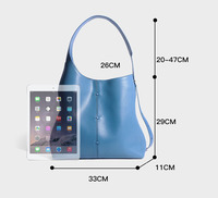 Sac en cuir de vache véritable bleu, sac à main de luxe pour femmes, sacs à main tendance pour femmes, sacs à main de créateurs