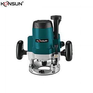 Routeur à bois KONSUN <span class=keywords><strong>1600W</strong></span> avec pince de 12mm 22500 tr/min coupe-bord pour armoires cadres de portes contreplaqué - Product Image 1