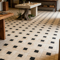 Mosaïque en marbre travertin beige pour projet de villa, style traditionnel, mosaïque intérieure et extérieure, imperméable, carreaux de sol anciens