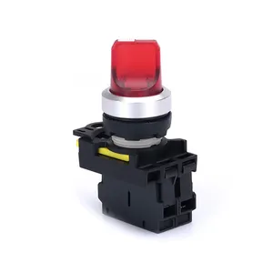 momentary 2 & 3 position push button on off switch self-lock plastic push button switch