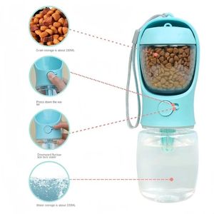 Portable Dog <b>Water</b> Bottle with <b>Storage</b> Food and <b>Water</b> <b>Container</b> for Puppy Pets Dogs Feeder Bowl Outdoor Travel Pet Supplies - Product Image 3