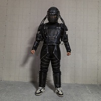 Costume de robot LED noir clouté pour adulte avec éclairage télécommandé pour spectacles sur scène et soirées en boîte de nuit - Nouveautés