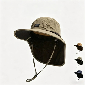 Sombreros de Verano con Ala Ancha y Protección para el Cuello, Unisex, Tipo Bucket, Visera para Exteriores, Secado Rápido, Protección Solar, para Pesca y Senderismo - Product Image 1