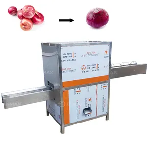 Onion Peeling Machine And Root Cutting Machine Onion Peeler Machine