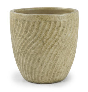 Pot en céramique pour chemin de jardin - Grand pot rond de style américain respirant à poser au sol - Product Image 6