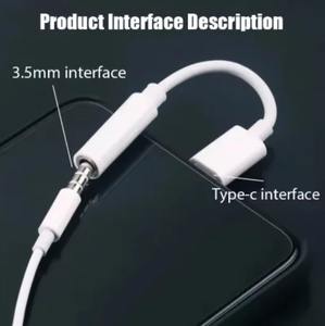 Type C à 3.5mm <span class=keywords><strong>Jack</strong></span> câble pour écouteurs type-c mâle à 3.5 Audio Aux femelle convertisseur connecteur <span class=keywords><strong>USBC</strong></span> pour Huawei Xiaomi téléphone Android - Product Image 4