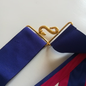 Narrow Gold Edging Provincial Mark Undress Lambskin Apron and <b>Collar</b> - Product Image 4