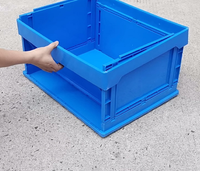 Panier pliable en PP de qualité alimentaire, fabriqué en Chine, pour le stockage et le transport de légumes frais, de fruits, de poissons, caisses de manutention, conteneur empilable pour la récolte