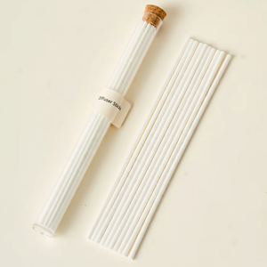 Bâtonnets diffuseurs en fibre personnalisés avec logo, emballage en tube à essai noir et blanc, pour vente en gros et au détail, pour ensemble diffuseur à bâtonnets - Product Image 3