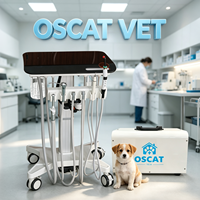 Unité mobile de traitement dentaire vétérinaire OSCAT, chariot dentaire électrique à hauteur réglable pour clinique vétérinaire et usage en clinique pour animaux de compagnie