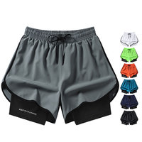 En Gros Vêtements de Sport Décontractés pour Hommes, Shorts de Course en Polyester Respirant à Séchage Rapide pour Entraînement et Gym