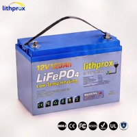Batterie de traction au lithium 12V 120Ah de qualité automobile A LiFePO4, performances supérieures pour transpalette, CE UL, vente en gros