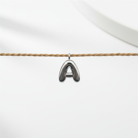 Breloques en laiton anti-ternissement YML en forme de bulle, lettres A-Z, pendentifs initiaux alphabet 3D pour la fabrication de bijoux DIY