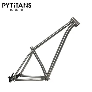 PYTITANS titanyum bisiklet şasisi  parçaları çerçeve 29*2.6 lastik tekerlek dişli BSA 17 "boyutu