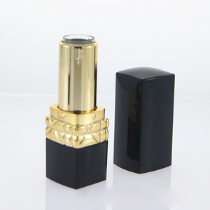 Clásico cuadrado negro glifo oro y plata lápiz labial tubo Centro bucle clip bálsamo labial tubo vacío - Product Image 4