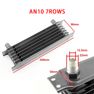 Enfriador de Aceite de Transmisión Universal de Aluminio Estilo Japonés AN10 7 10 13 15 Filas, Radiador de Sistema de Enfriamiento para Autos de Carreras Modificados - Product Image 3