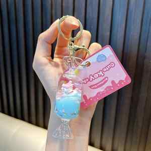 Trending Hot Products <b>Floating</b> Unicorn Liquid Keychain Bag Pendant - Product Image 5