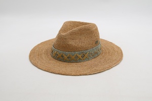 Bán Buôn Biểu Tượng Tùy Chỉnh Chất Lượng Cao Trọng Lượng Nhẹ Có Thể Gập Lại Ngoài Trời Mùa Hè Du Lịch Thời Trang Rơm Bền Mũ Cao Bồi - Product Image 2