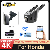 Enregistreur de voiture OEM intégré à double objectif 4K, sur mesure pour dashcam à détection de lumière, installation d'application WiFi, DVR de voiture, garantie 1 an