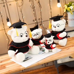 Oso de Peluche Creativo de Dibujos Animados, Color Marrón, <span class=keywords><strong>con</strong></span> Traje de Graduación, Birrete de Licenciatura, <span class=keywords><strong>Gafas</strong></span> y Birrete de Doctorado, Regalo de Graduación - Product Image 5