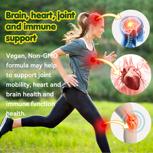 Les gélules d'oméga-3 originales sont riches en EPA et en DHA, un complément alimentaire sain qui favorise la santé du cerveau et du cœur, la santé cardiovasculaire. - Product Image 2