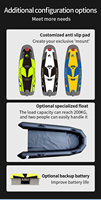 Dernier modèle de planche de surf électrique haute vitesse Rush Wave 100AH 52V H1 pour utilisation en rivière, longue autonomie de la batterie, puissance exceptionnelle, jet ski aquatique