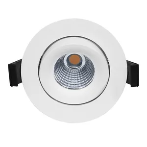 Ip44 ce saa gesso para teto do hotel, luminária embutida ajustável, luminária downlight de teto