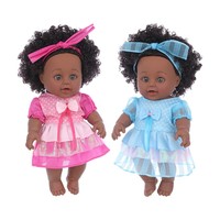 Poupée en vinyle écologique pour fille noire, jouets à jambes naturellement incurvées, mains pour enfants de plus de 3 ans