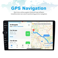 Autoradio Android universel à écran tactile de 9 pouces, navigation GPS 2.5D, lecteur multimédia, bouton de commande, autoradio stéréo