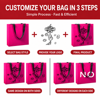 Sacs shopping en papier rose de luxe avec logo personnalisé et poignées en ruban, emballages cadeaux haut de gamme pour boutiques, vente en gros