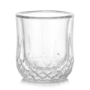 Hot Selling Loodvrij Kristal Dubbele Ouderwetse Glas Whisky Glas