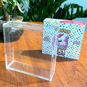 TCG Protecteur de vitrine en acrylique pour <span class=keywords><strong>Pokemon</strong></span> Japon <span class=keywords><strong>Grande</strong></span> boîte d'appoint avec couvercle coulissant, protecteur anti-UV empilable - Product Image 5