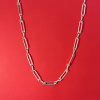 Vente en gros de chaînes torsadées rectangulaires en argent 925 et plaquées or 18 carats, fournitures pour la fabrication de bijoux fins, colliers et bracelets