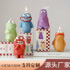 Velas Artísticas con Forma de Monstruo, Velas de Pilar sin Goteo, Decoración para el Hogar, Diseño Personalizado, Cera de Parafina sin Aroma - Product Image 4
