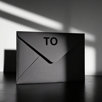 Enveloppe d'invitation professionnelle personnalisée en carton noir haut de gamme avec logo personnalisable, étiquettes d'emballage premium
