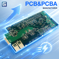 Service d'assemblage de circuits imprimés (PCBA) pour l'électronique médicale, haute densité, haute vitesse, signalisation, avec connecteurs dorés, soudure BGA SMT de précision
