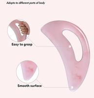 Outil de massage Gua Sha en résine en forme de croissant pour le corps, dispositif de thérapie anti-cellulite et de relaxation musculaire, vente en gros